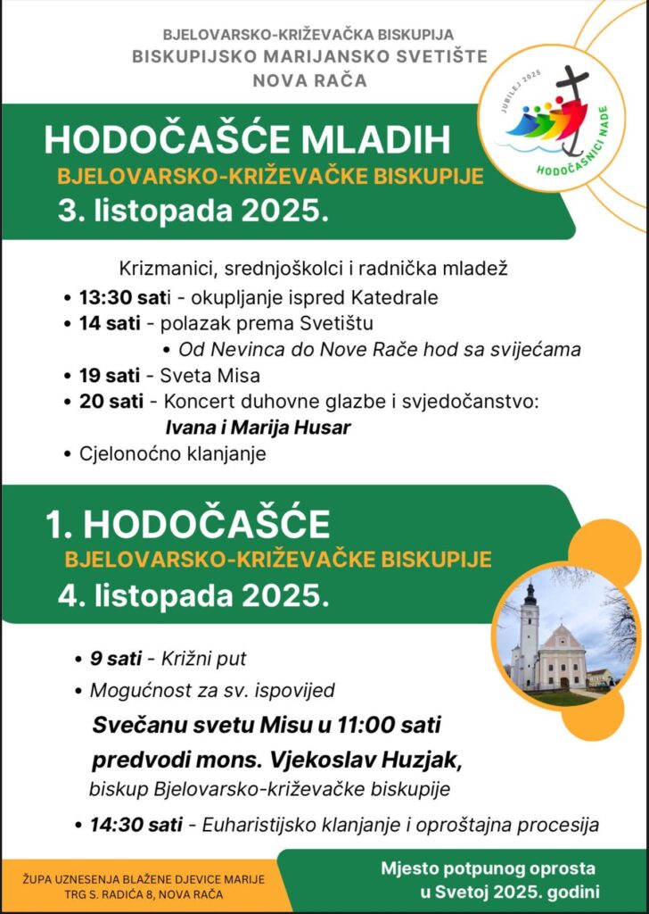 Koncert duhovne glazbe Ivane i Marije Husar u Novoj Rači – 3. listopada 2025.