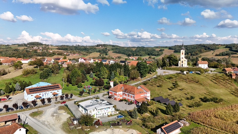 Dom za starije osobe Šandrovac – pogled iz zraka